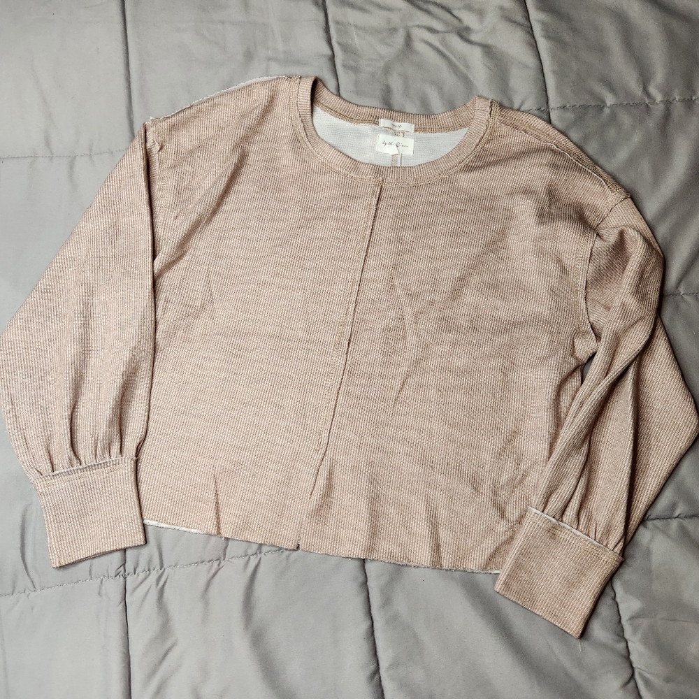 By The River Cozy Life Ribbed Long Sleeve Top